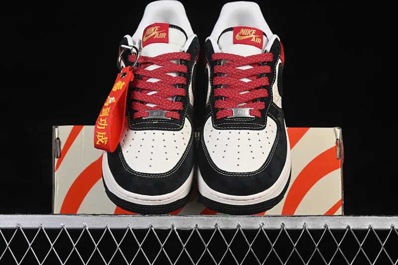 All categories Nk Air Force 1 Air Force series Nk Air Force 1 Low Air Force low-top Nike Air Force 1'07 Low red, black and gold Air Force 1 low-top casual sneakers QW5288-117